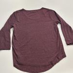 Lucky Brand Purple Elephant Foil Graphic 3/4 Length Tee Large Photo 2