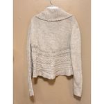 Aeropostale  Womens XL Tan Cable Knit Shawl Collar Cardigan Sweater Photo 2