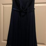 Strapless Royal Blue Dress Size 6 Photo 7