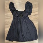 Peter Som  Flutter Sleeve Black Babydoll Dress size 4 Photo 6