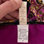 Swim Systems Black Purple Ivory Side Tie Madrid Bikini Bottom NWT Small Mandala Photo 9