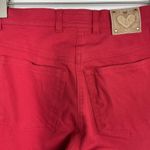 Escada Red Straight Leg Pants Stretchy Jeans 4 Photo 4