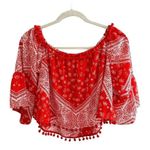 Tops Tularosa Alexa Bandana Print Off The Shoulder Top Size M Photo 3