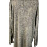 Lane Bryant  SZ 22/24 Top Gold Shimmery Stretch Hi-Low Hem Long Sleeve Scoop Neck Photo 3