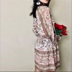 Anthropologie Love The Label Love Sam  Smocked Waist Dress Size Large Photo 1