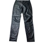 Ella Moss Black faux leather high-rise leggings size small Photo 9