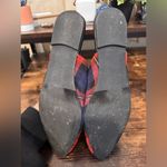 Urban Outfitters  Red and blue‎ plaid mules size 9 Photo 1