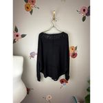 Free People Black Peplum Lace Sweater - Size - Small Photo 5