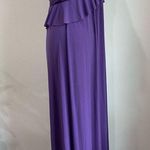 Amsale Bridesmaids Lilac Jersey Knit Long Formal Gown Purple Size 10 Photo 1