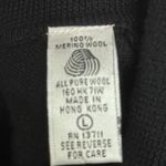 Valerie Stevens Vintage  Cardigan Sz Large Black 100% Merino Wool Granny Sweater Photo 7