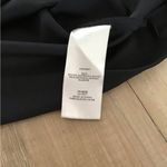 Tibi   Black Crew Neck Long Sleeve Blouse Back 1/4 Zipper Size 2 Photo 4