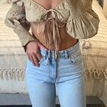 SheIn Peasant Style Crop Top  Photo 0