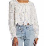 Love Shack Fancy Sanra Floral Lace Pintuck Blouse By  Photo 0