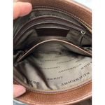 Burberry Brown Embossed Leather Crossbody Adjustable Strap Heritage Style Photo 8