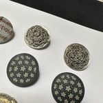 Lot Of 4 Round Costume Jewelry Clip On Earrings Mixed Variety Photo 1