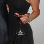 Good Luck Gem Black Bubble Mini Dress Photo 0