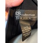 RB Collection Tank Dress with Attached Shawl SZ XL Black and Blue Stripes Photo 5