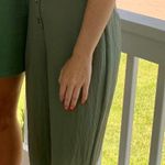 June and Hudson Green Ruffle Jumpsuit Photo 3