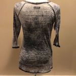 Michael Lauren  3/4 Sleeve Grey Washed Shirt Photo 4