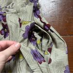 Sag Harbor Floral Midi Skirt in Purple and Yellow Size 28 Photo 3