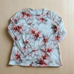 5FIN Women's Floral Long Sleeve Swim Top Size XL Red Photo 0