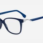 Fendi FF 0232 PJP Eyeglasses and Case | Blue Frame Made in Italy | Authenticated Photo 0
