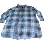 Lot of 2 Ambriele Women’s XL Lightweight Plaid Flannel Shirts Button Front READ Photo 0