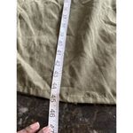 Womens Olive Green Drawstring Tube Dress Size S Cargo Pockets Back Slit Grunge Photo 6