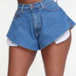 Vibrant Vintage‎  MIU High Cut Denim Shorts Size Small NWT Photo 0