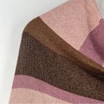 Chico's Soft Plaid Shine Poncho Metallic Shimmer Lightweight Topper Sweater Photo 2