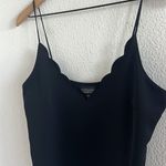 Topshop  Black Scalloped Cami Tank Contemporary Preppy US 6 Photo 2