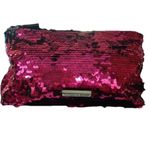 Victoria's Secret  Mermaid Flip Sequin Bling Cosmetic Makeup Bag Clutch Wristlet Photo 1