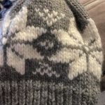 Panache  Grey Gray and White Fair Isle Knit Beanie Warm Outdoor Cozy Photo 2