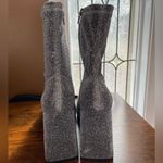 Abound  Platform Boots Silver Glitter Platform Boots Steffie size 6.5 Photo 3