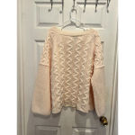 Petal Dew Relaxed Fit Cream Cable Knit‎ Sweater Size Large Photo 5