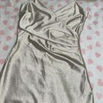 Emerald Sundae Occasion dress special champagne gold bodycon dress with asymmetrical slit Photo 3