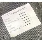 ZARA  Trf. Striped Long Sleeve Oversized High Low Hem Stretch Top S Black Grey Photo 7