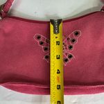 Faded Glory  Pink leather side studded small Shoulder Bag with Butterfly Y2K Photo 7