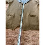 Paul Taylor Men’s Italy Wool Blend Camel Brown Long Cardigan Three Button Size M Photo 3