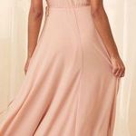 NWT lulus Blush Wrap Maxi Dress. Pink Photo 1