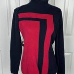 Style & Co Style Co Red and Black Ribbed Turtleneck Photo 0