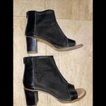 MM6 Maison Margiela Black leather Open Toe Mesh Booties‎ 39.5 US 9 Photo 4