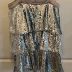 Tea & Cup Sequin Disco Layered Mini Dress Photo 3
