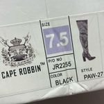 Cape Robbin Women's Paw Thigh High Boot size 7.5 black over the knee block heel Photo 12