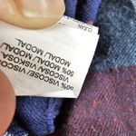 Lucky Brand  Button Up Long Sleeve Shirt Epaulettes Blue Red Womens Size Medium Photo 10