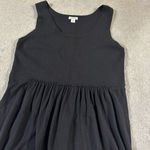 Sundance  Cotton Silk Blend Sleeveless A-Line Knit‎ MIdi Dress Black Small Photo 0