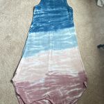 Cable and Gauge  Tie Dye Multi Colored Maxi Tank Dress.  Size Large Photo 6
