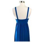 Susana Monaco Maxi Dress Blueberry Blue Sleeveless Empire Elastic Waist Sm NWT Photo 1