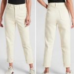 Athleta Sculptek cream high rise stretch denim crop jeans 14 Photo 2