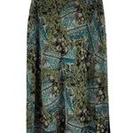 Notations  Petite Stretch Midi Skirt PM Multicolor Floral Paisley Pattern Rayon P Photo 0